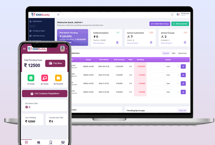 Chit Fund Management Dashboard